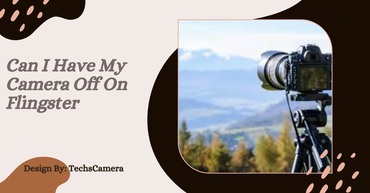 Can I Have My Camera Off On Flingster